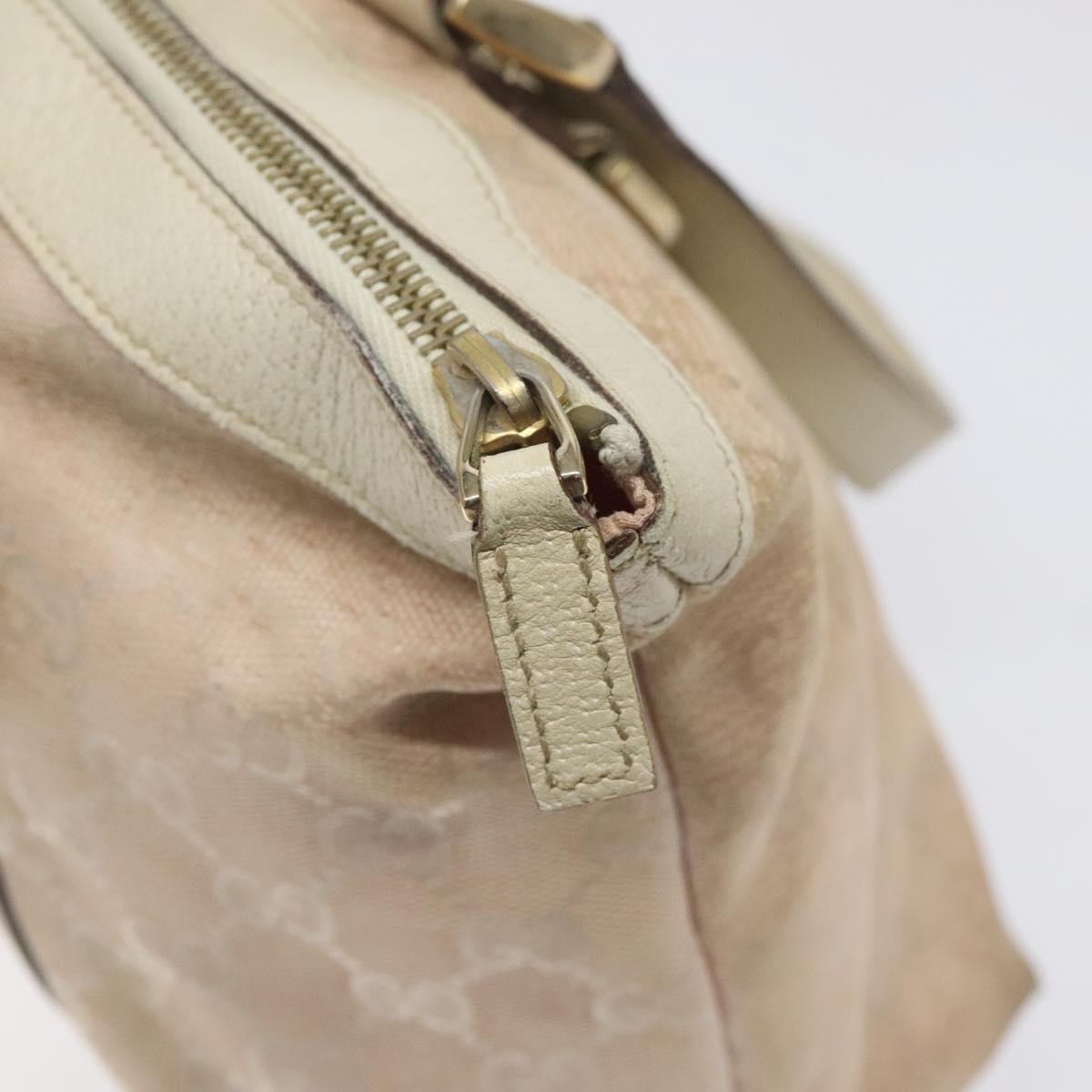 GUCCI GG Canvas Tote Bag Gold Pink 141470 Auth KD061