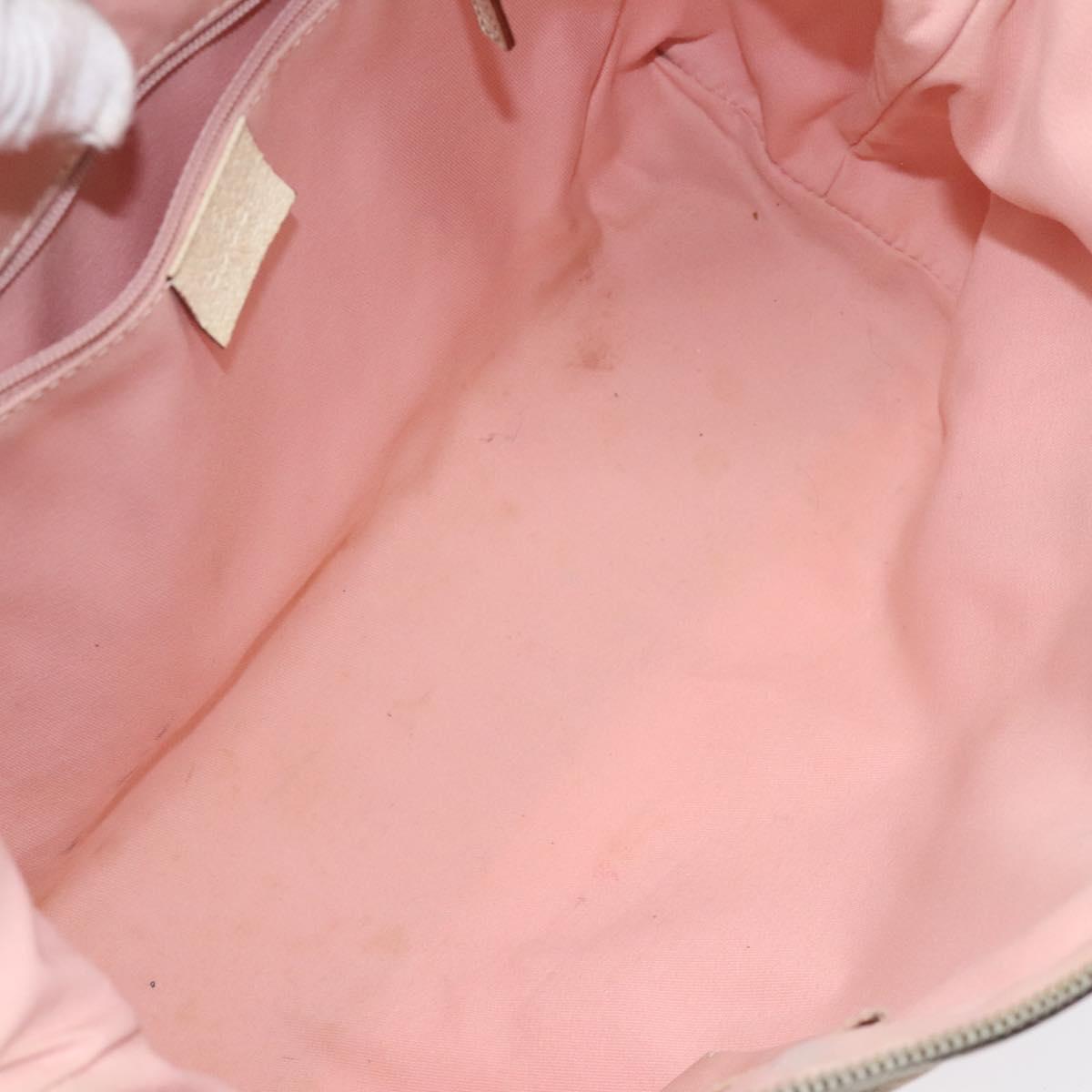 GUCCI GG Canvas Tote Bag Gold Pink 141470 Auth KD061