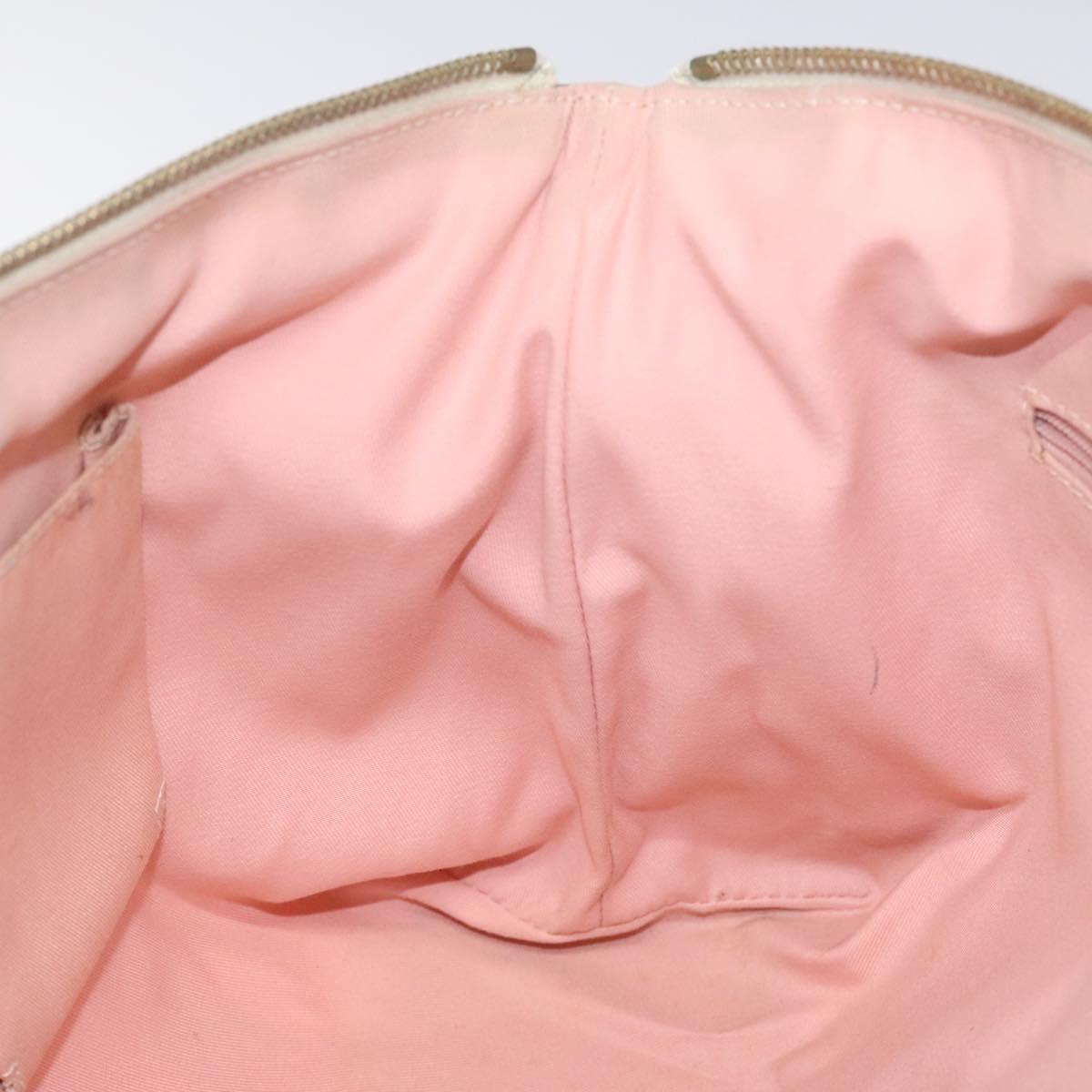 GUCCI GG Canvas Tote Bag Gold Pink 141470 Auth KD061