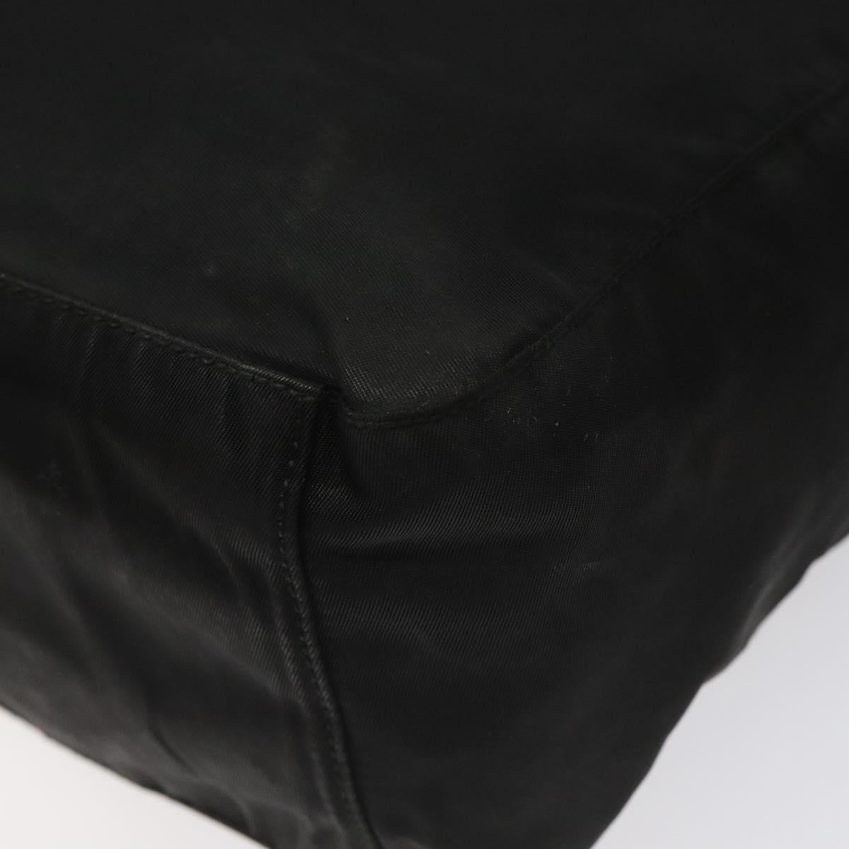PRADA Hand Bag Nylon Black Auth KD065