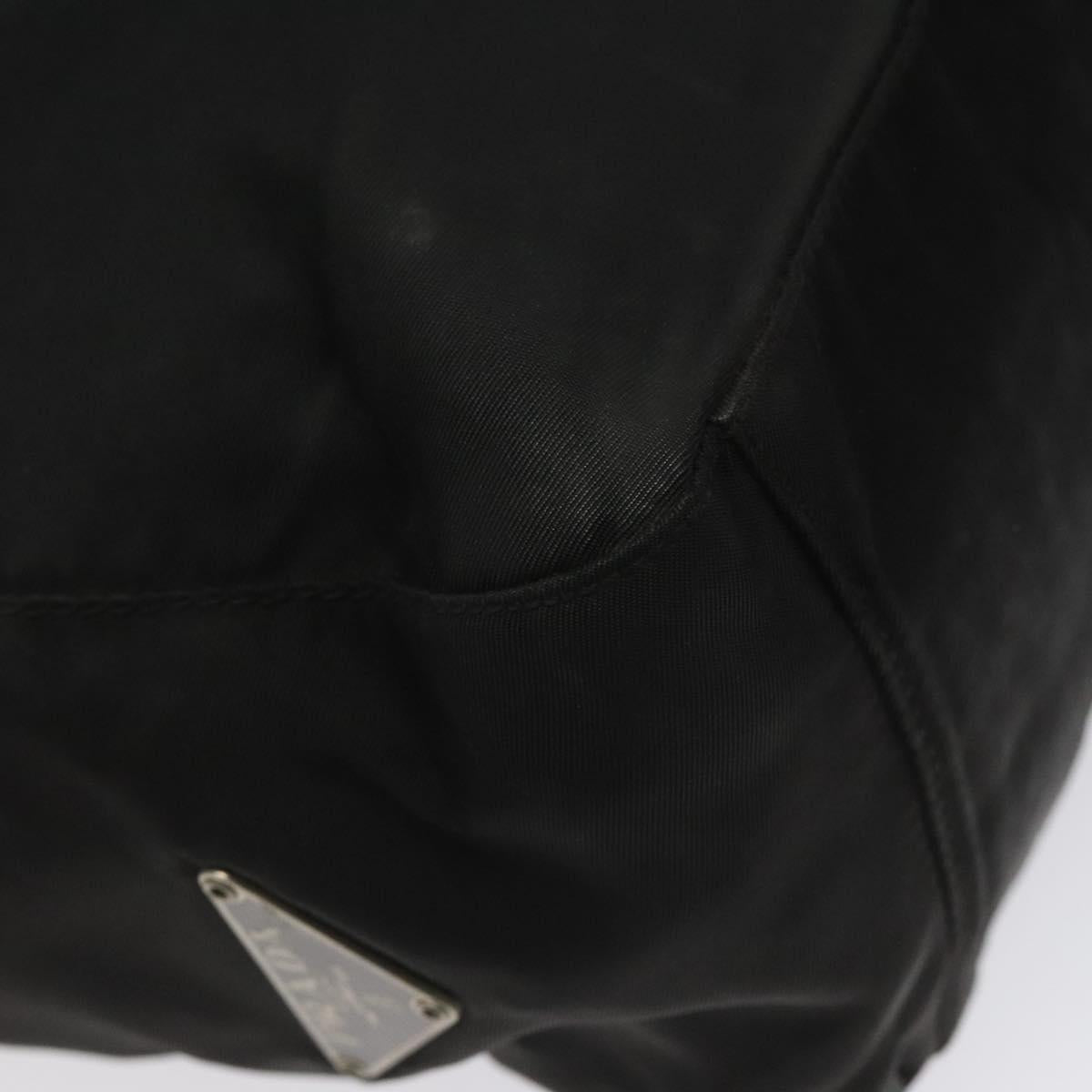 PRADA Hand Bag Nylon Black Auth KD065