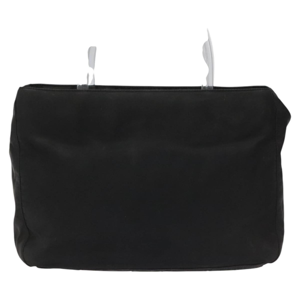 PRADA Hand Bag Nylon Black Auth KD065