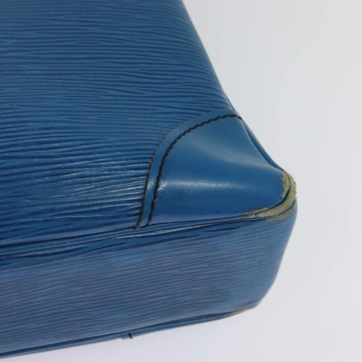 LOUIS VUITTON Epi Porte Documents Voyage Business Bag Blue M54475 Auth KD067