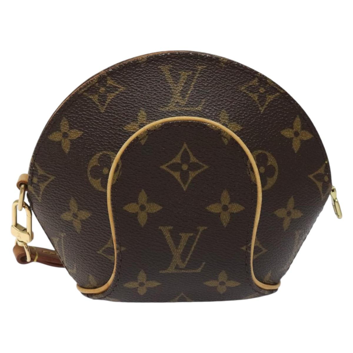 LOUIS VUITTON Monogram Mini ellipse Pouch M51129 LV Auth KD068V