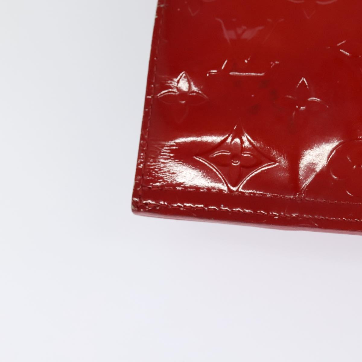 LOUIS VUITTON Monogram Vernis Stanton Tote Bag Red M91078 LV Auth KD080