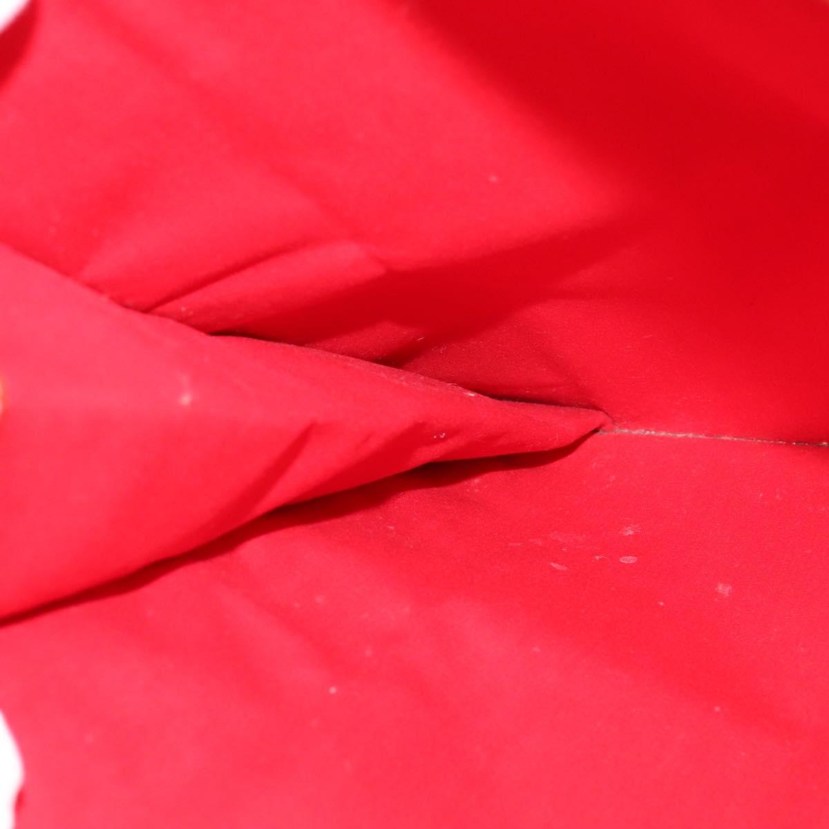 LOUIS VUITTON Monogram Vernis Stanton Tote Bag Red M91078 LV Auth KD080