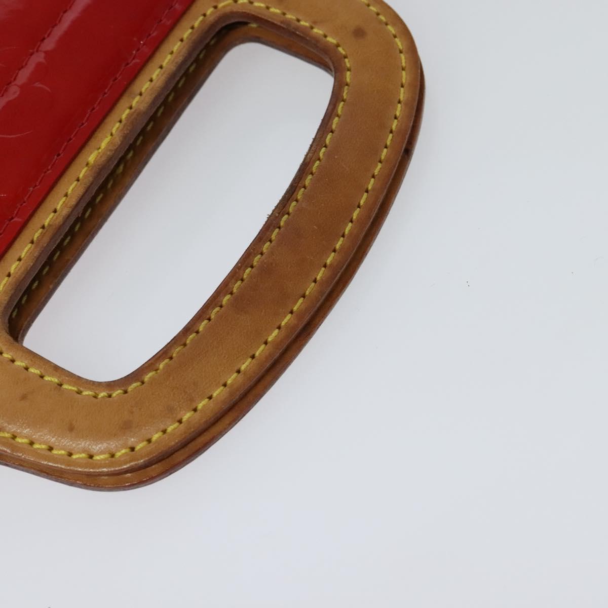 LOUIS VUITTON Monogram Vernis Stanton Tote Bag Red M91078 LV Auth KD080