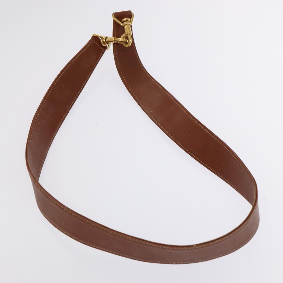 GUCCI Bamboo Hand Bag Leather 2way Brown Gold 001 3754 1577 Auth KD088