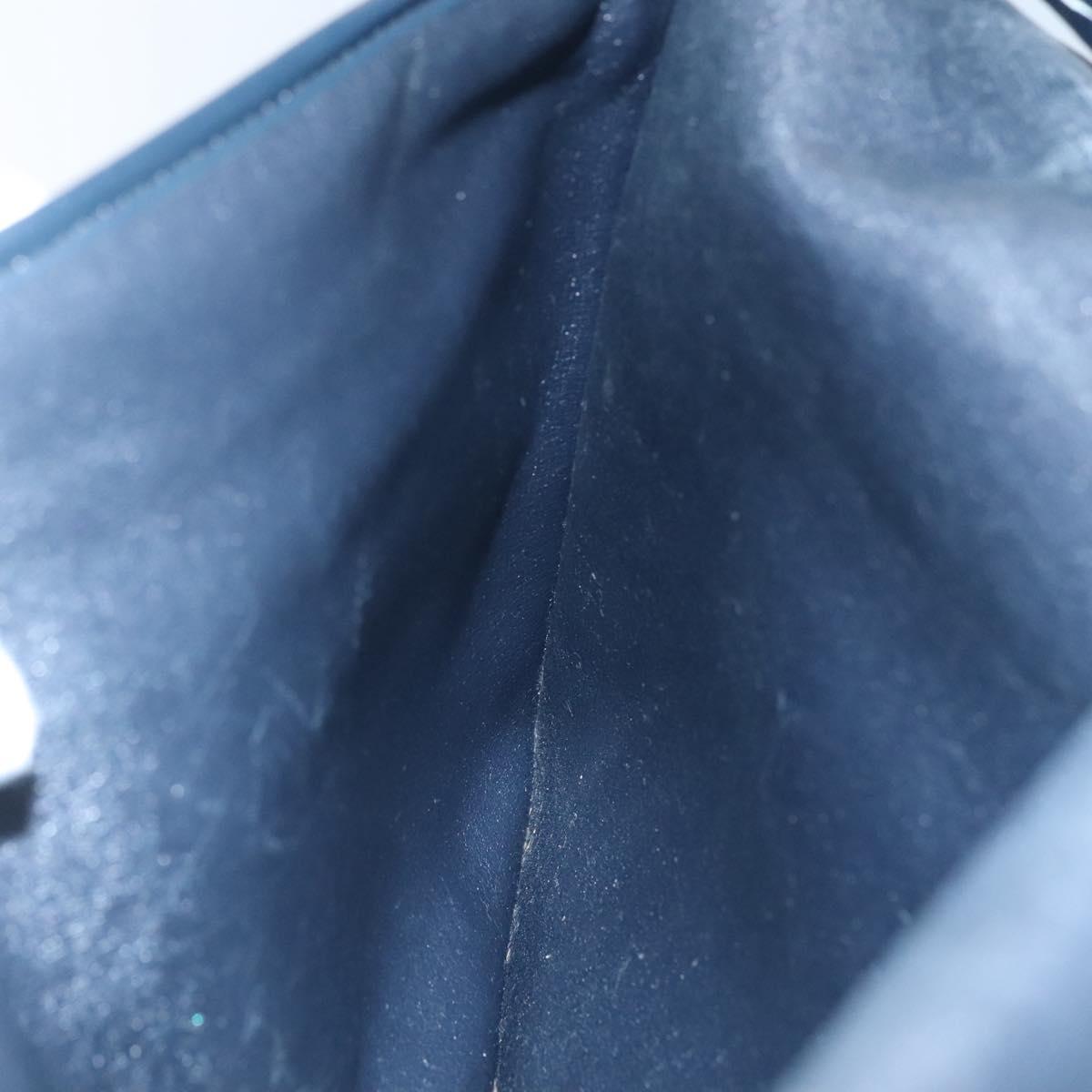 Christian Dior Trotter Canvas Shoulder Bag Navy Auth KD091