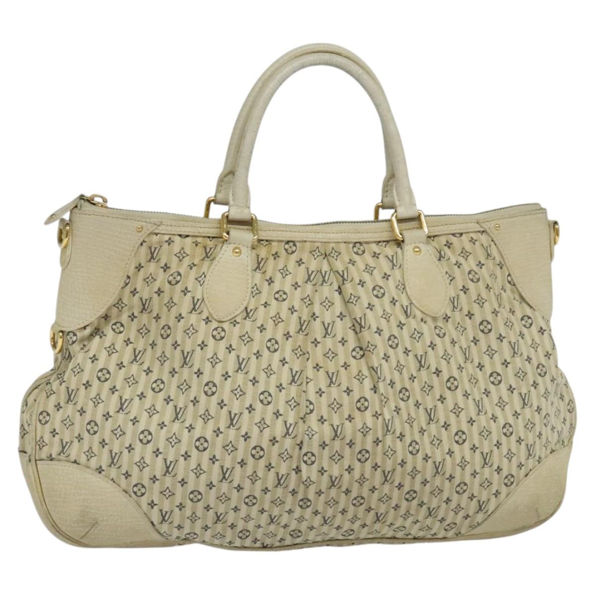 LOUIS VUITTON Monogram Mini Lin Croisette Marina GM Bag 2way M95492 Auth KD103