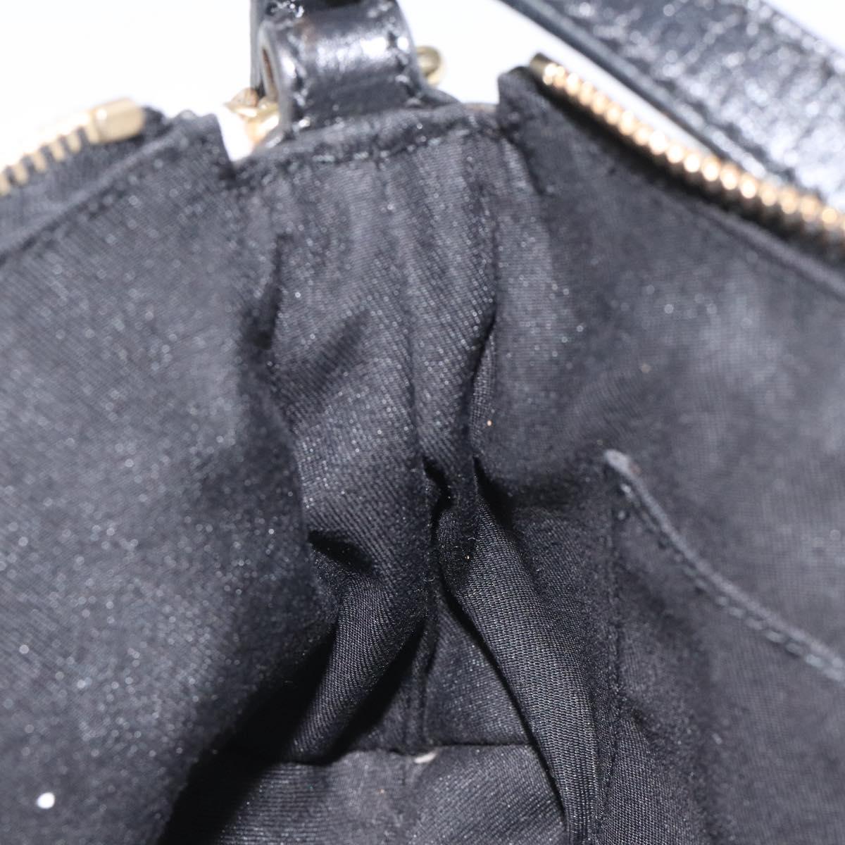 GUCCI GG Canvas Sherry Line Accessory Pouch Black Khaki 145970 Auth KD125V