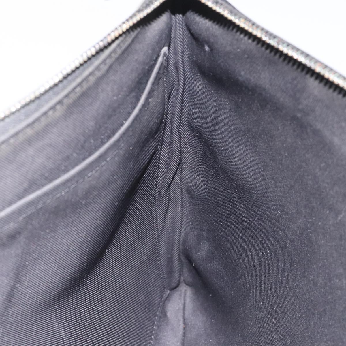 LOUIS VUITTON Monogram Shadow Pochette Discovery Bag Black M62903 LV Auth KD141