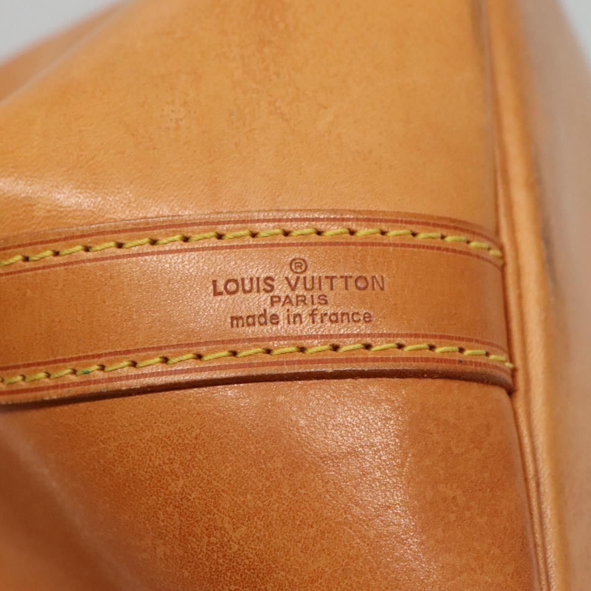 LOUIS VUITTON Nomad leather Petit Noe Shoulder Bag Beige M85003 LV Auth KD147