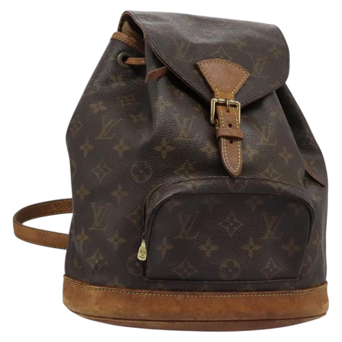LOUIS VUITTON Monogram Montsouris MM Backpack M51136 LV Auth KD150