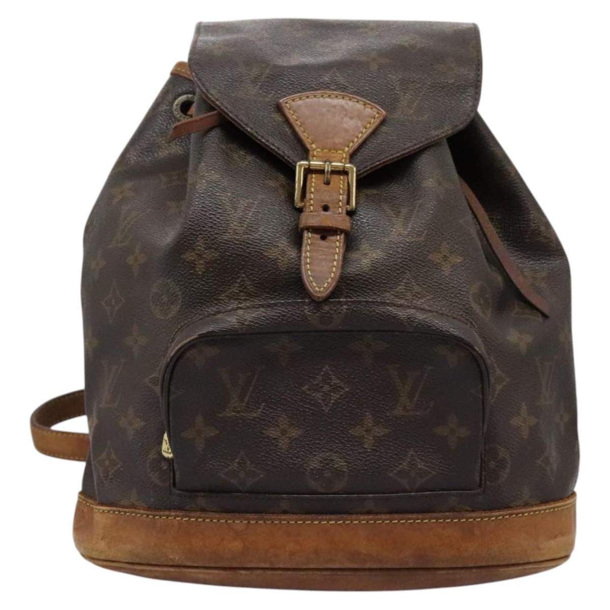 LOUIS VUITTON Monogram Montsouris MM Backpack M51136 LV Auth KD150
