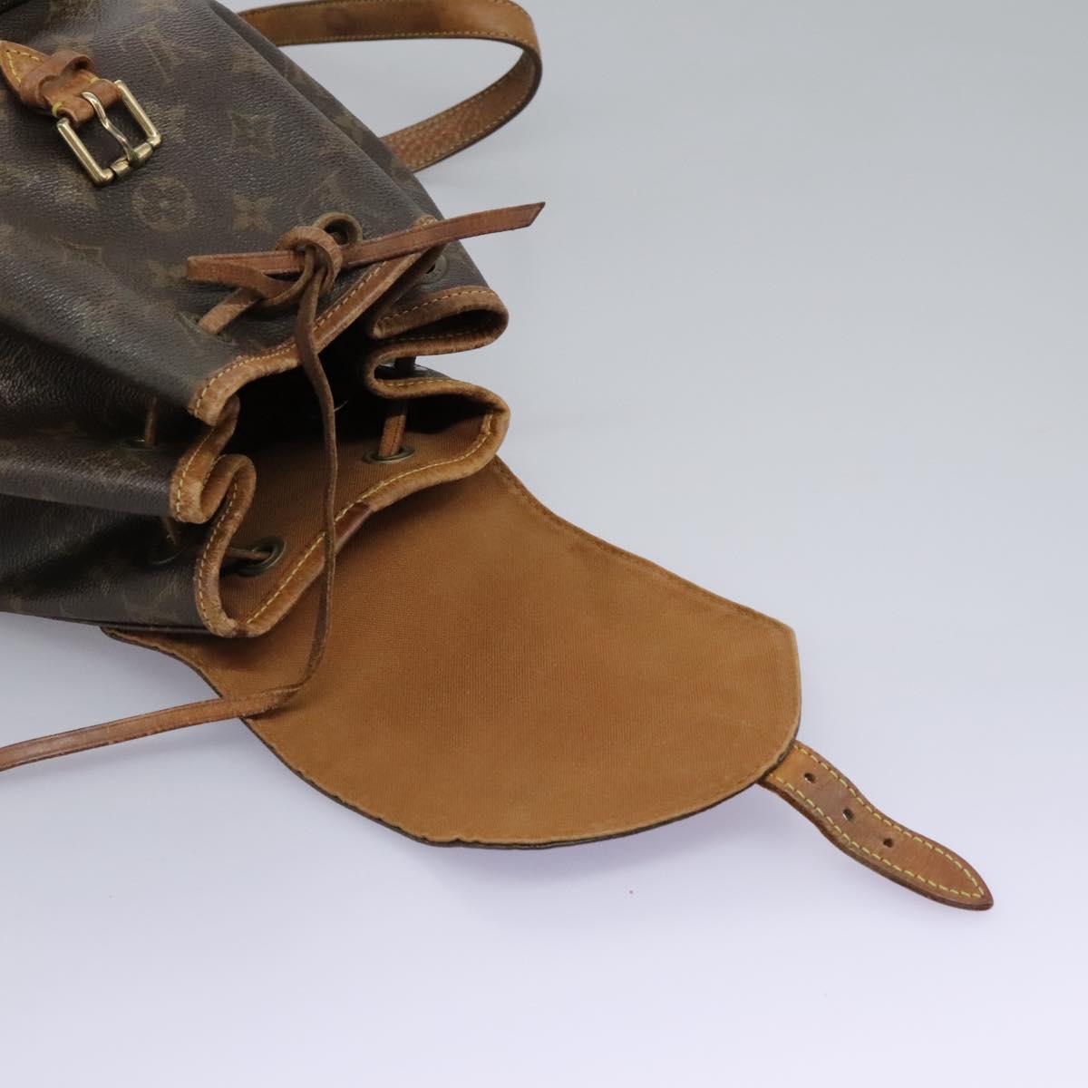 LOUIS VUITTON Monogram Montsouris MM Backpack M51136 LV Auth KD150