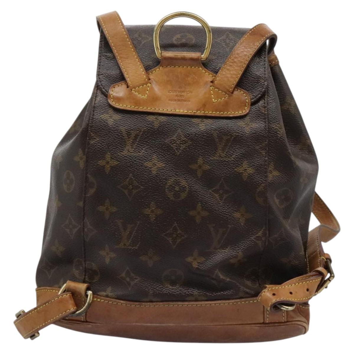 LOUIS VUITTON Monogram Montsouris MM Backpack M51136 LV Auth KD150