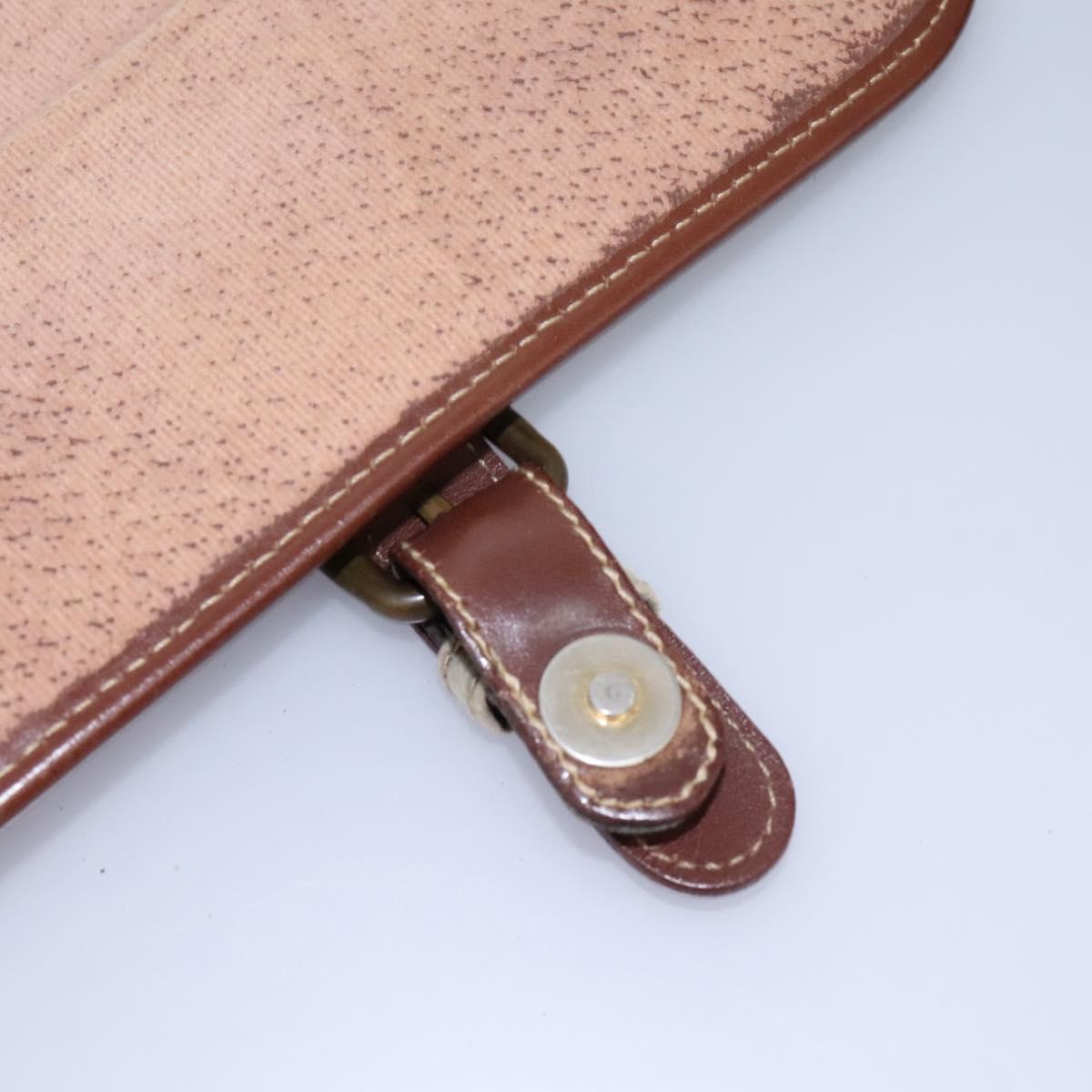 Burberrys Nova Check Shoulder Bag PVC Leather Beige Auth KD166