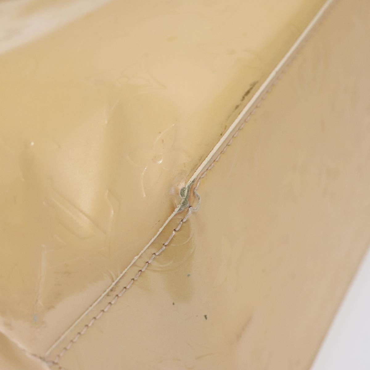 LOUIS VUITTON Monogram Vernis Reade PM Bag Marshmallow Pink M91306 Auth KD181