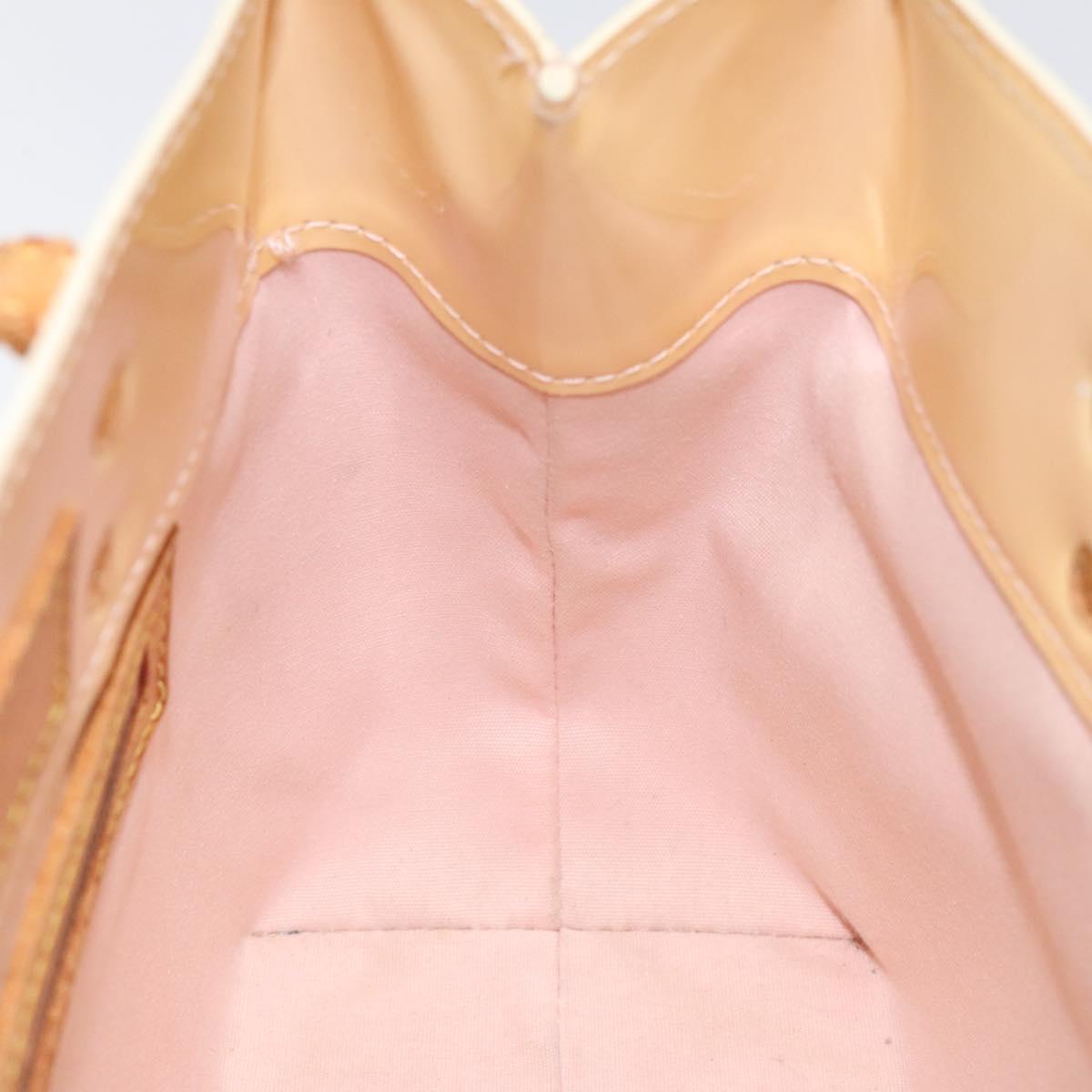 LOUIS VUITTON Monogram Vernis Reade PM Bag Marshmallow Pink M91306 Auth KD181