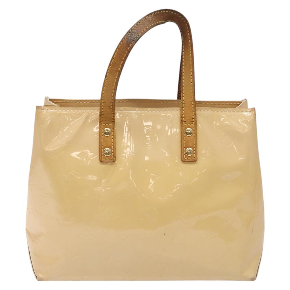 LOUIS VUITTON Monogram Vernis Reade PM Bag Marshmallow Pink M91306 Auth KD181