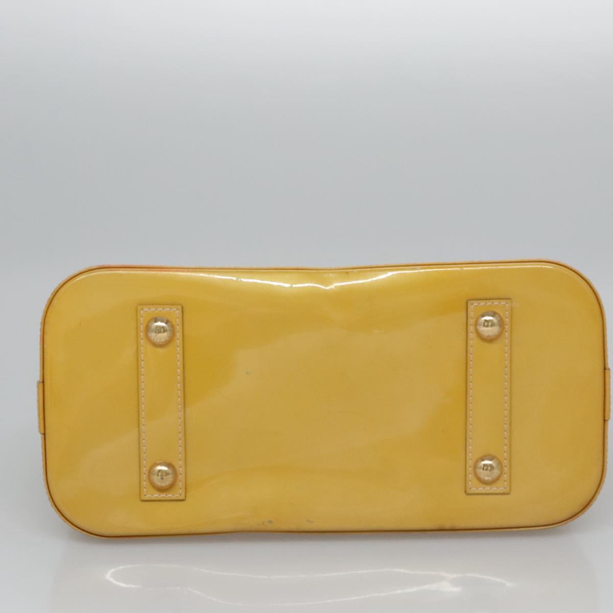 LOUIS VUITTON Monogram Vernis Alma PM Hand Bag 2way Dunne M90170 LV Auth KD187