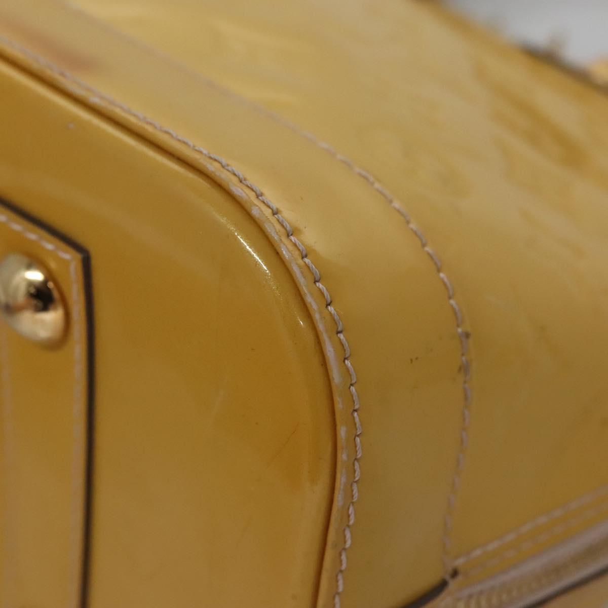 LOUIS VUITTON Monogram Vernis Alma PM Hand Bag 2way Dunne M90170 LV Auth KD187