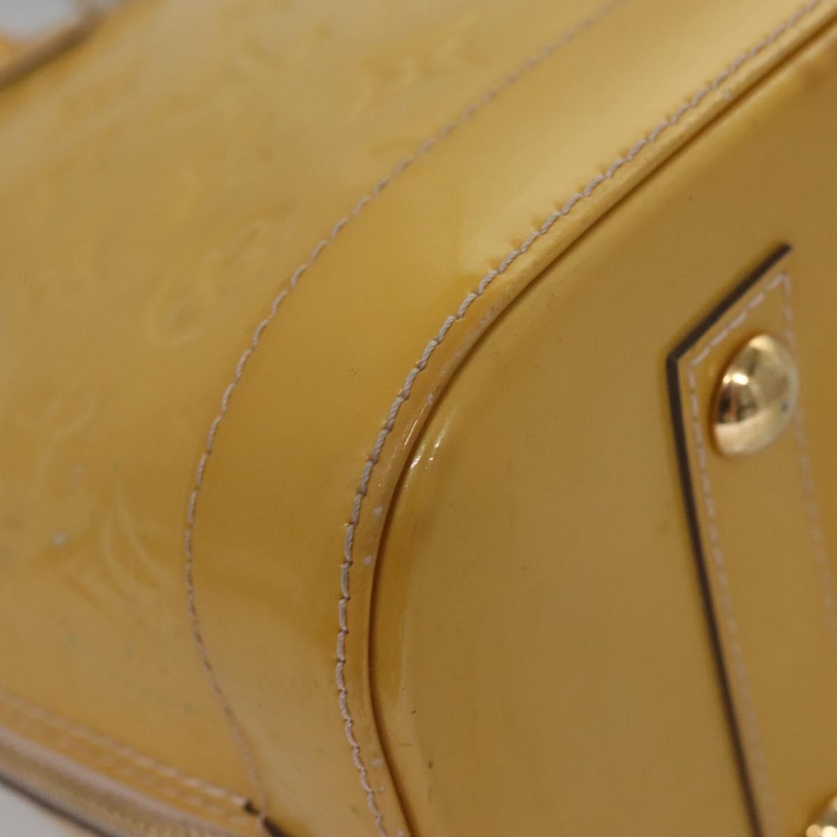 LOUIS VUITTON Monogram Vernis Alma PM Hand Bag 2way Dunne M90170 LV Auth KD187