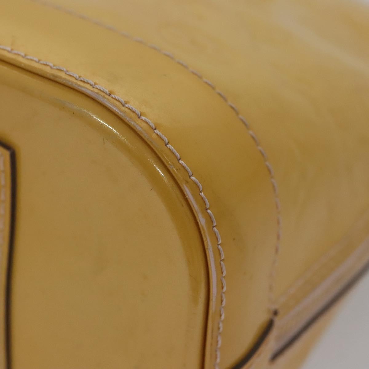 LOUIS VUITTON Monogram Vernis Alma PM Hand Bag 2way Dunne M90170 LV Auth KD187