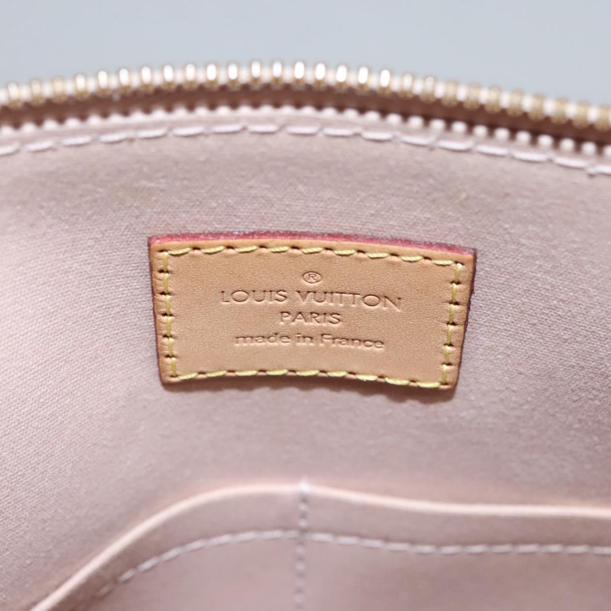 LOUIS VUITTON Monogram Vernis Alma PM Hand Bag 2way Dunne M90170 LV Auth KD187