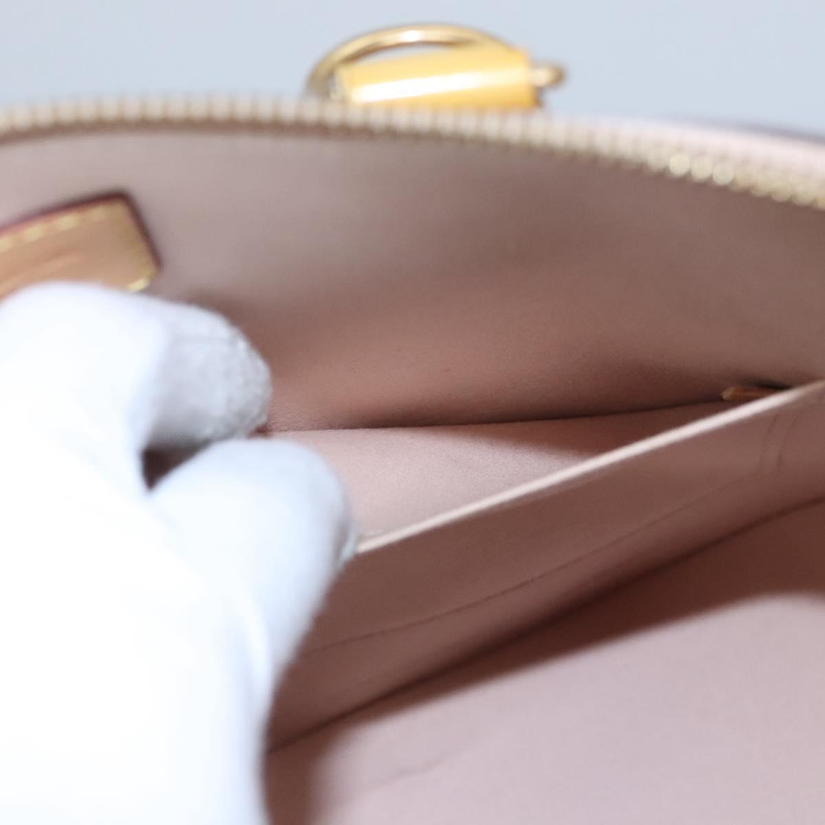 LOUIS VUITTON Monogram Vernis Alma PM Hand Bag 2way Dunne M90170 LV Auth KD187