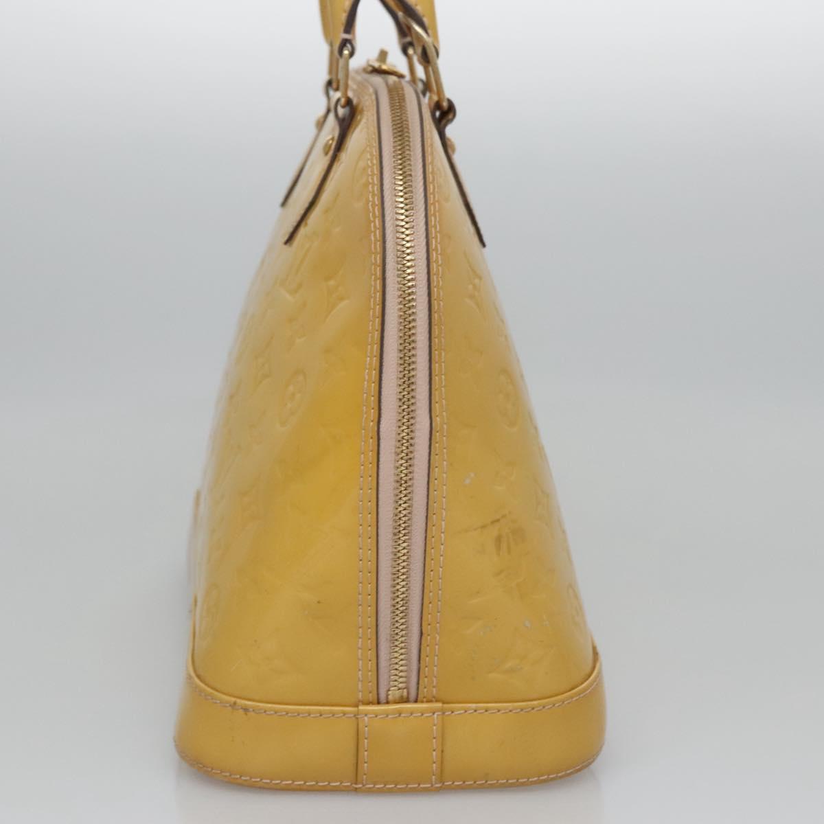 LOUIS VUITTON Monogram Vernis Alma PM Hand Bag 2way Dunne M90170 LV Auth KD187