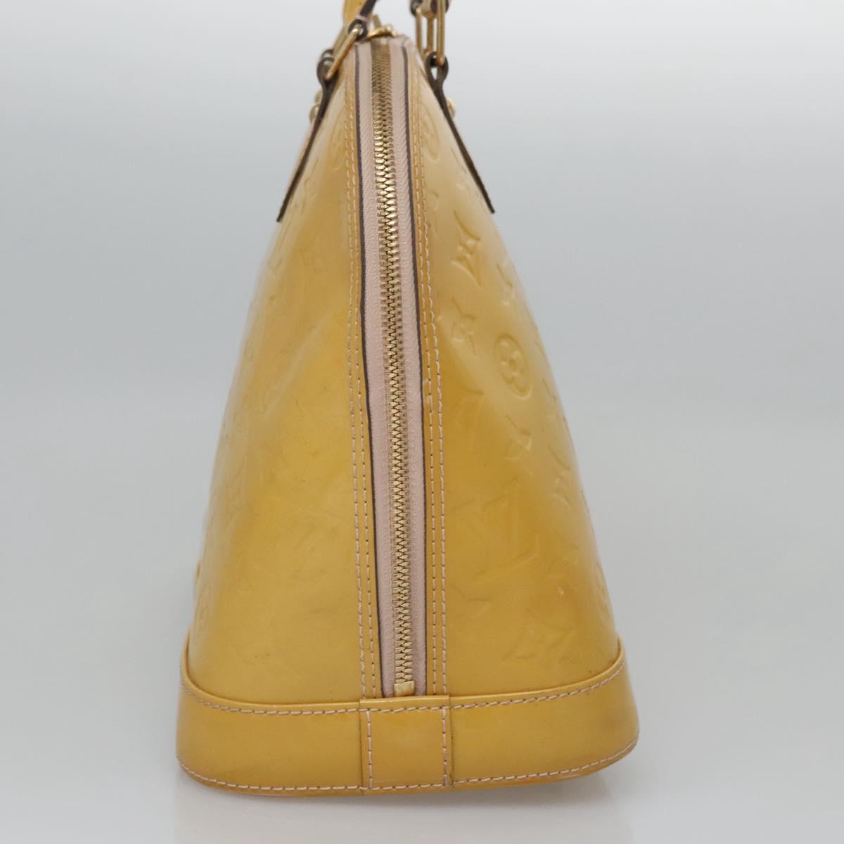 LOUIS VUITTON Monogram Vernis Alma PM Hand Bag 2way Dunne M90170 LV Auth KD187