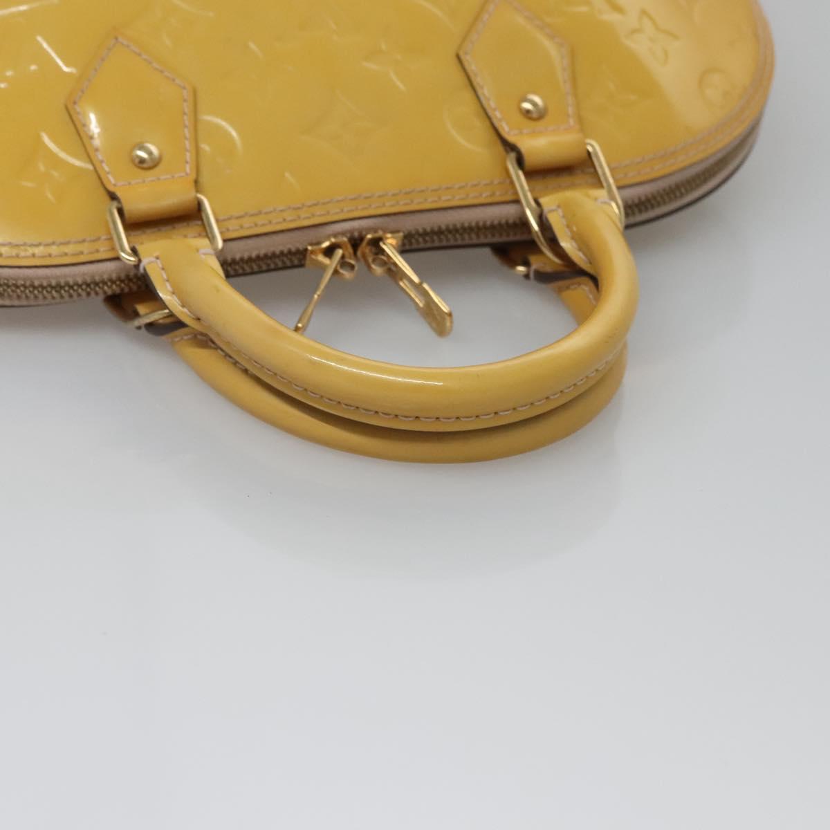 LOUIS VUITTON Monogram Vernis Alma PM Hand Bag 2way Dunne M90170 LV Auth KD187