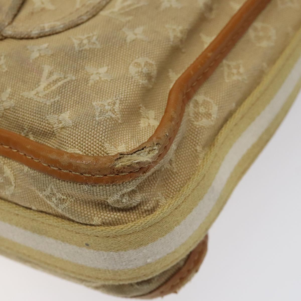 LOUIS VUITTON Monogram Mini Buzas Marie Kate Bag Beige M92323 LV Auth KD189