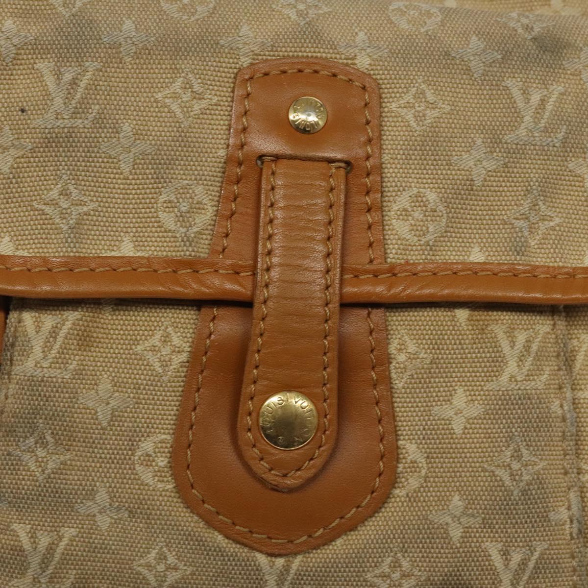 LOUIS VUITTON Monogram Mini Buzas Marie Kate Bag Beige M92323 LV Auth KD189