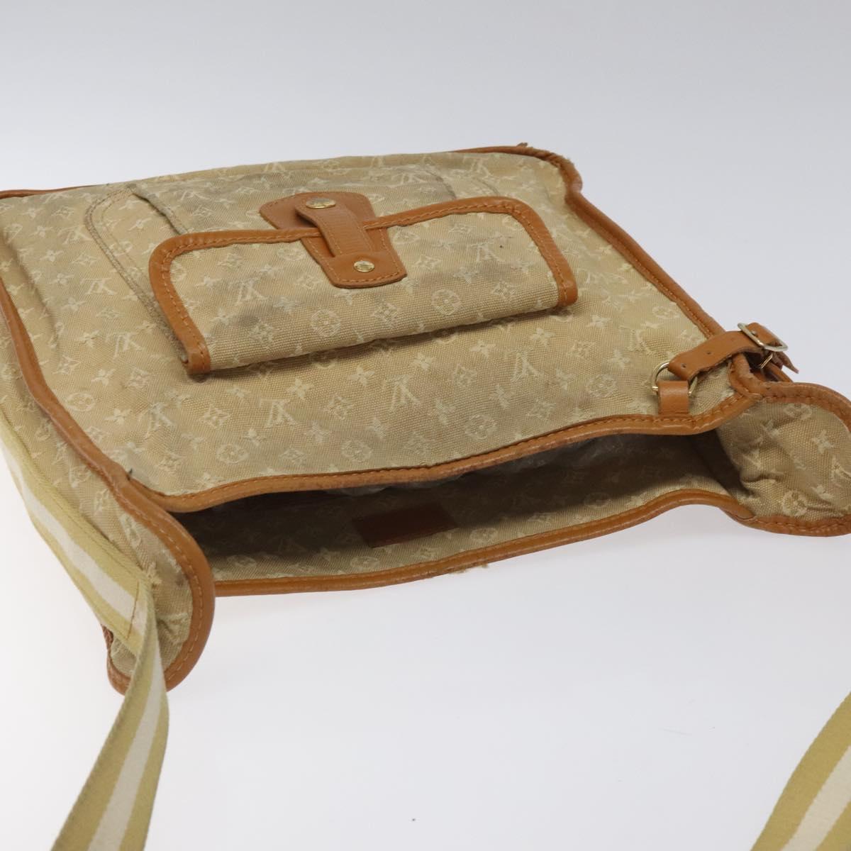 LOUIS VUITTON Monogram Mini Buzas Marie Kate Bag Beige M92323 LV Auth KD189