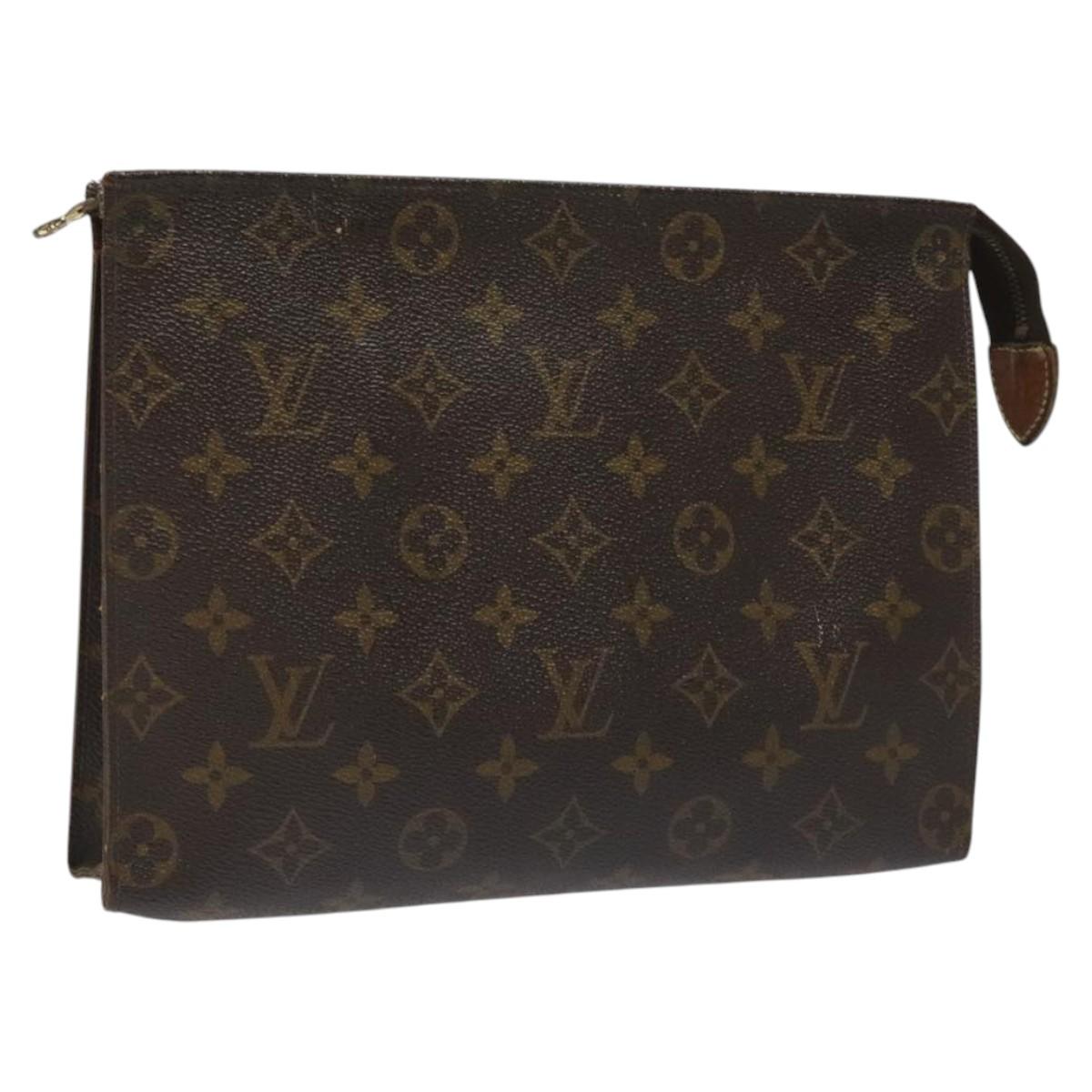 LOUIS VUITTON Monogram Poche Toilette 26 Pouch M47542 LV Auth KD196