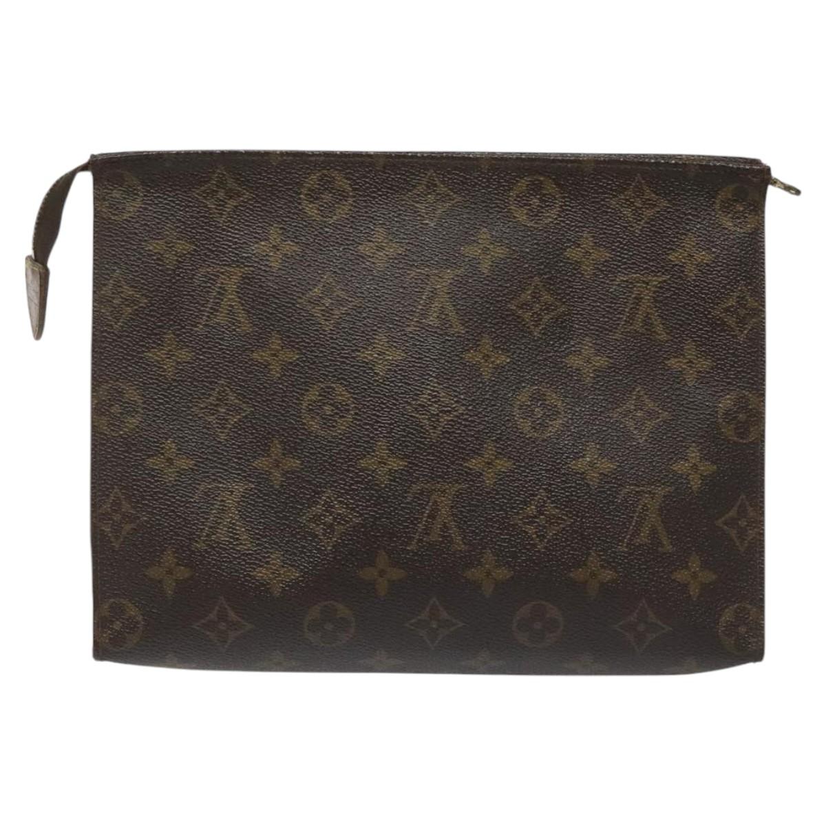 LOUIS VUITTON Monogram Poche Toilette 26 Pouch M47542 LV Auth KD196