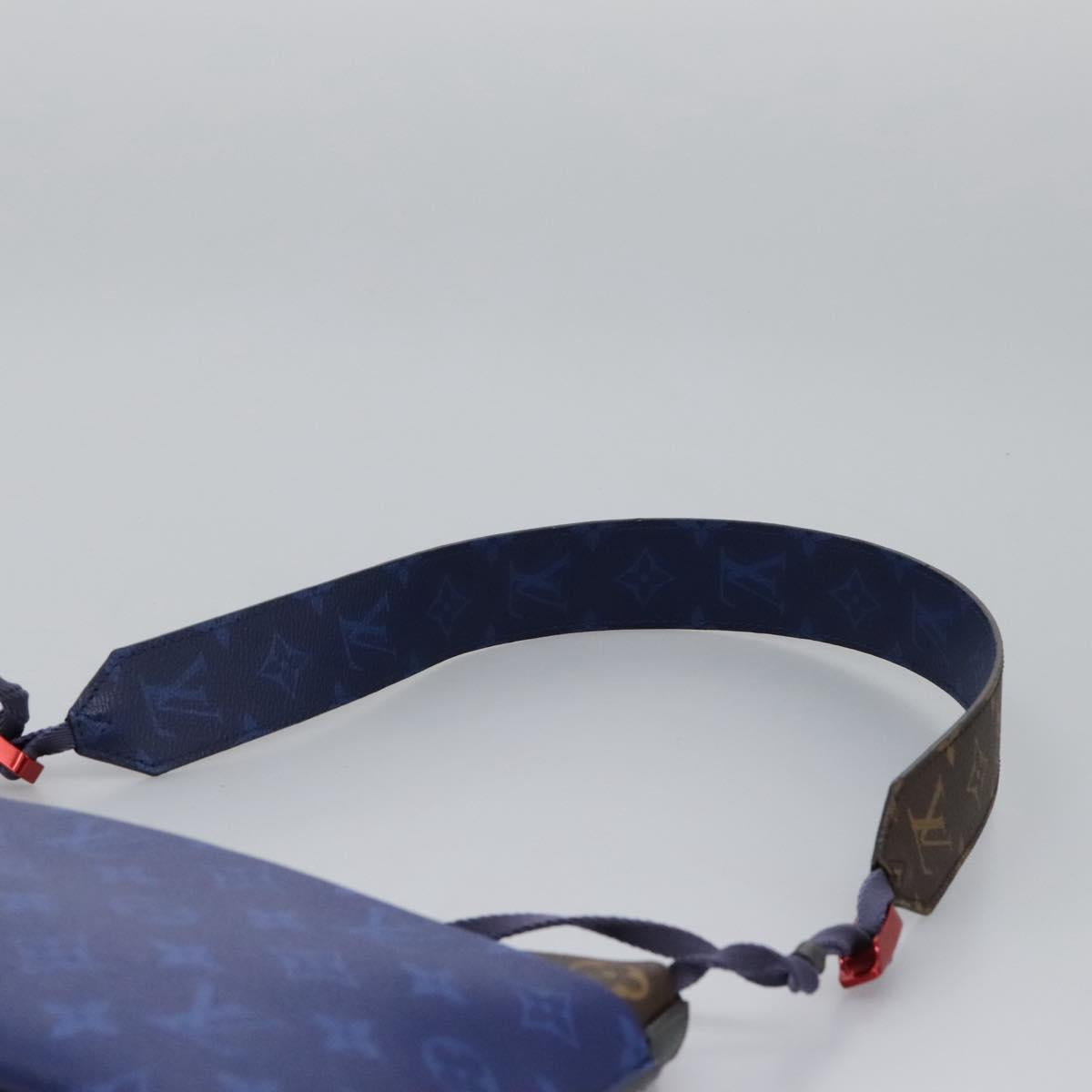 LOUIS VUITTON Monogram Pacific Split Sacoche Shoulder Bag Blue M43854 Auth KD201