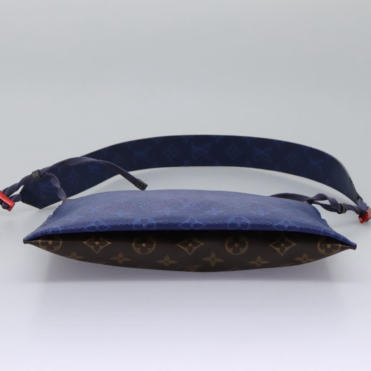 LOUIS VUITTON Monogram Pacific Split Sacoche Shoulder Bag Blue M43854 Auth KD201