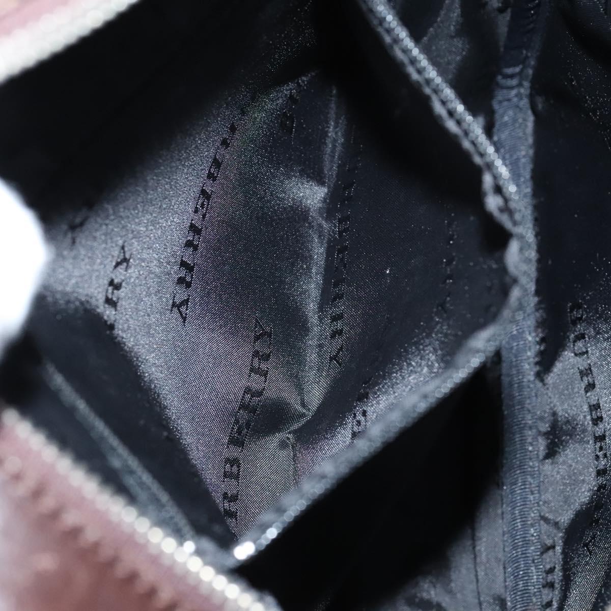 BURBERRY Nova Check Shoulder Bag Canvas Beige Auth KD202