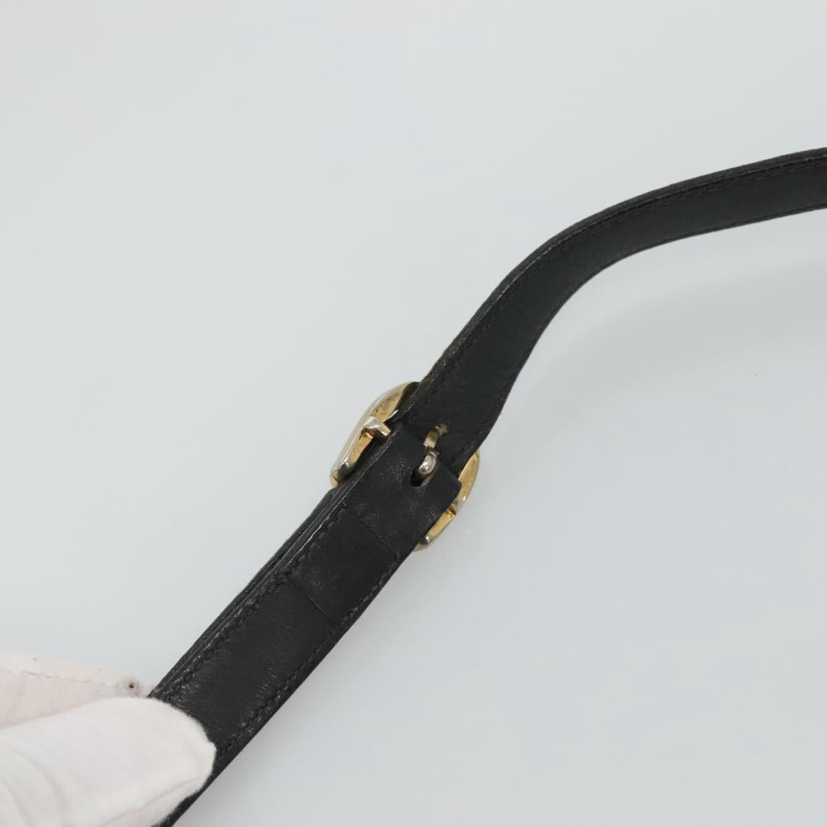 CELINE Macadam Canvas Shoulder Bag Navy Auth KD213