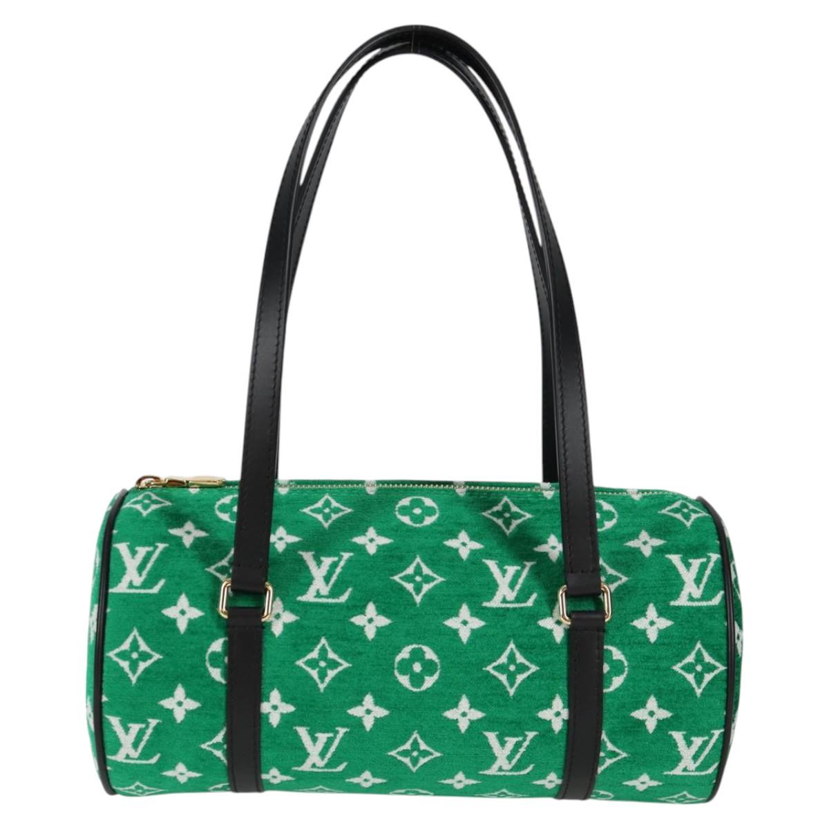 LOUIS VUITTON Monogram Jaguar Papillon Hand Bag Green M46206 LV Auth KD238AM
