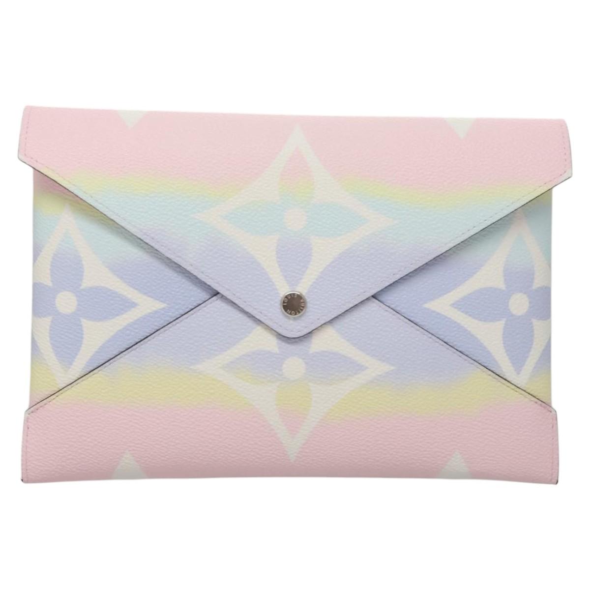 LOUIS VUITTON Monogram Escal Pochette Kirigami Pouch Purple M69119 Auth KD239AM