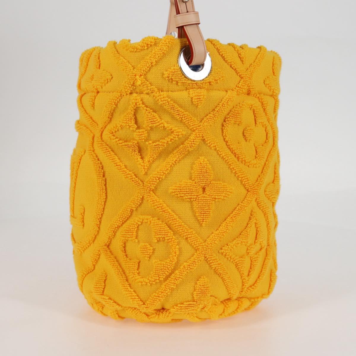 LOUIS VUITTON Bucket LV Vacation Shoulder Bag Pile Yellow M25144 LV Auth KD246SM