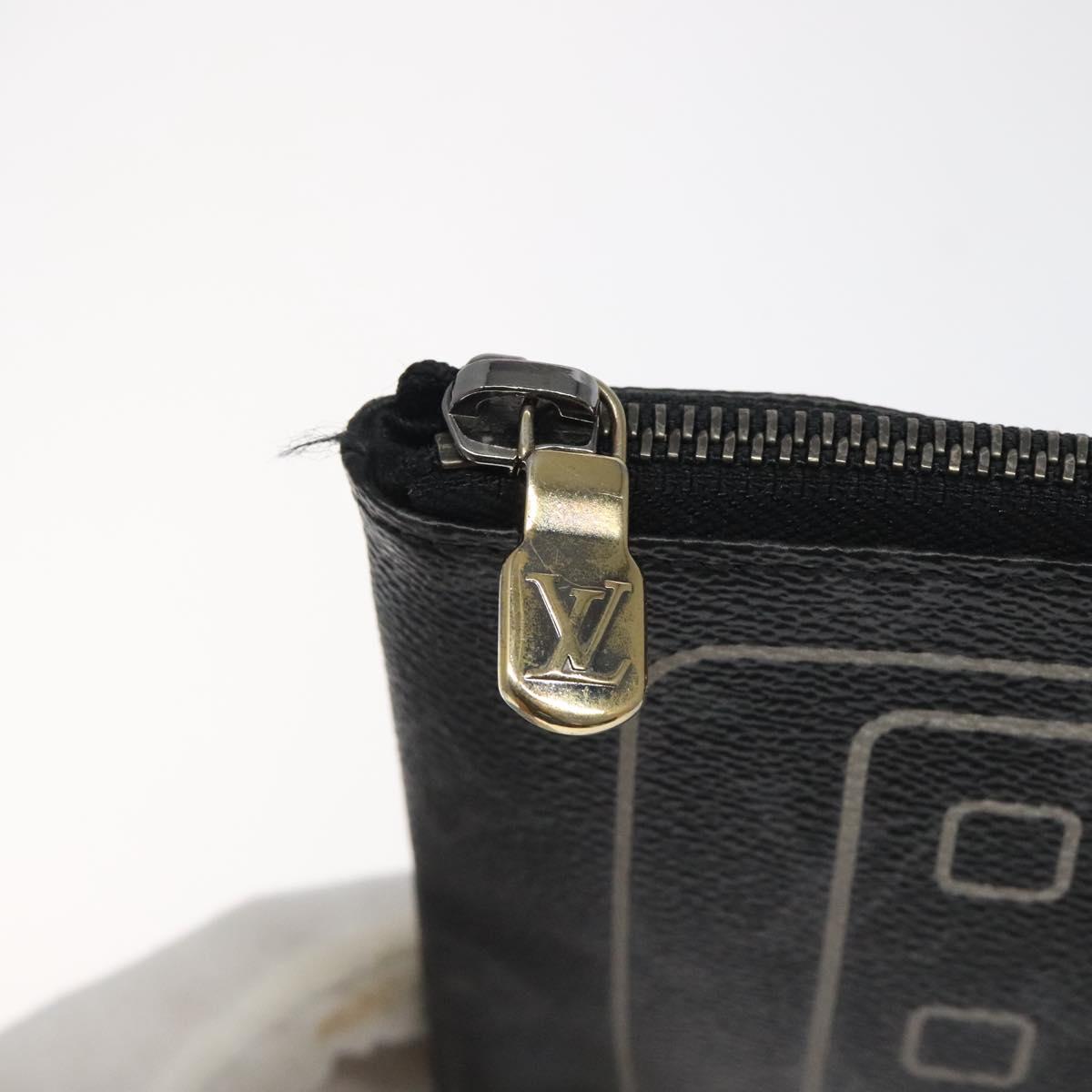 LOUIS VUITTON Monogram Eclipse Fragment iPhone Case M64449 LV Auth KD248