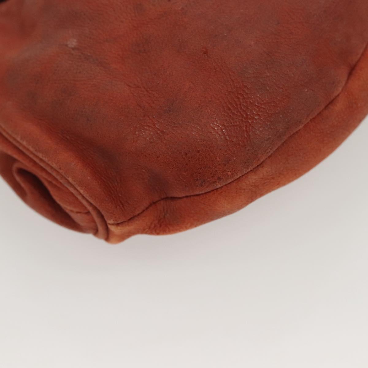 PRADA Shoulder Bag Leather Red Auth KD264