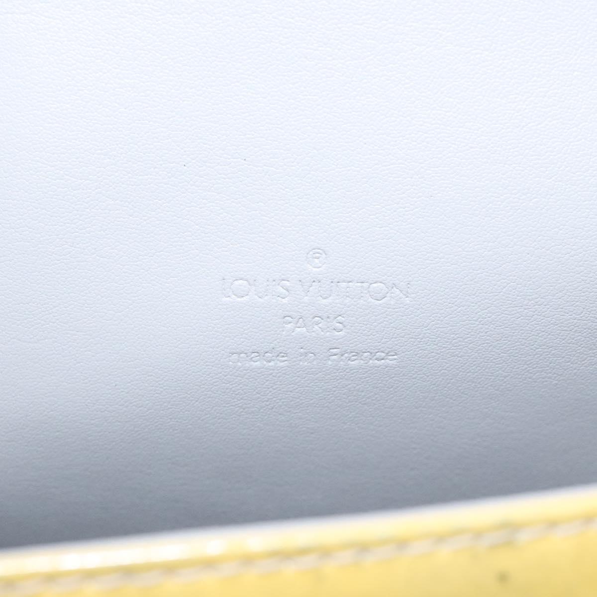 LOUIS VUITTON Monogram Vernis Spring Street Hand Bag Gris M91029 LV Auth KD273