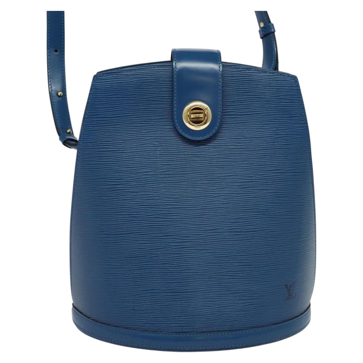 LOUIS VUITTON Epi Cluny Shoulder Bag Blue M52255 LV Auth KD308